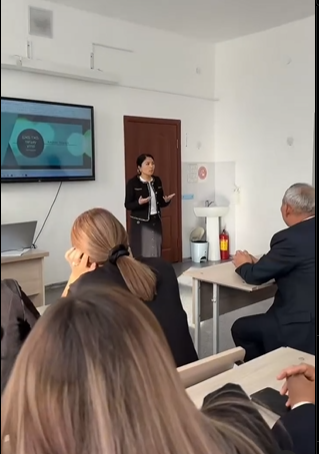 "Жаратылыстану-математикалық пәндерінде білімдегі олқылықтардың орнын толықтыру жұмыстары" семинар- практикумнан көрініс